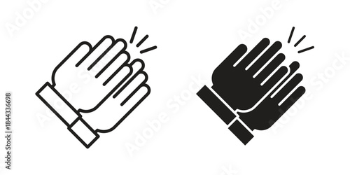 Clap icons Symbol, logo illustration. icon concept for web design