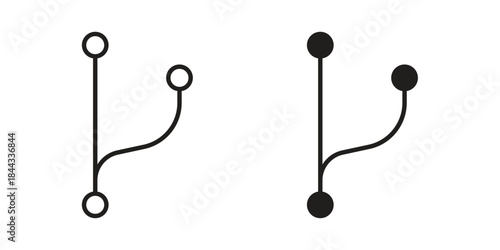 Code branch icons Symbol, logo illustration. icon concept for web design