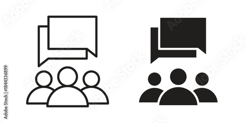 Communication icons Symbol, logo illustration. icon concept for web design
