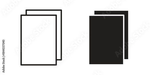 Copy icons Symbol, logo illustration. icon concept for web design