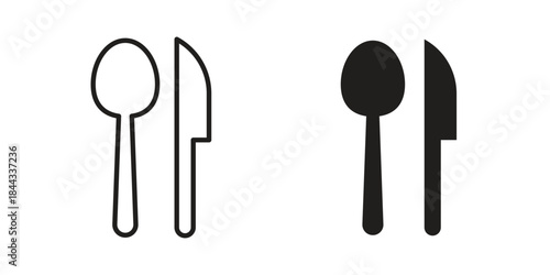 Cutlery icons Symbol, logo illustration. icon concept for web design