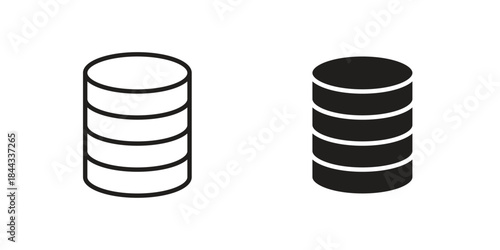 Database icons Symbol, logo illustration. icon concept for web design