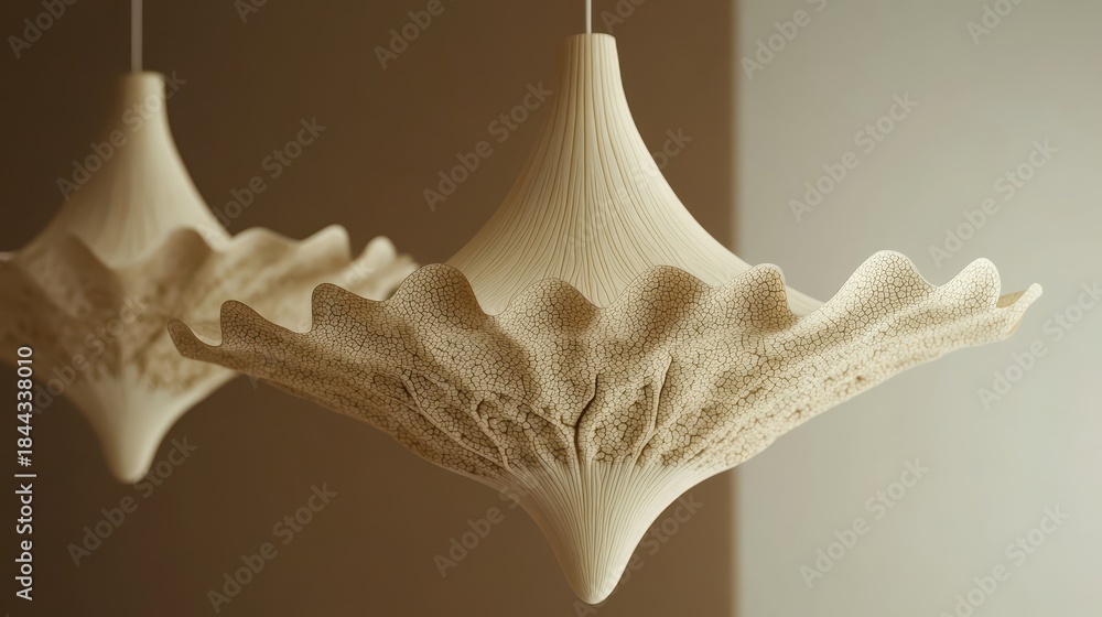 Obraz premium Detailed Model of a Human Cerebellum Depicting Neural Structure