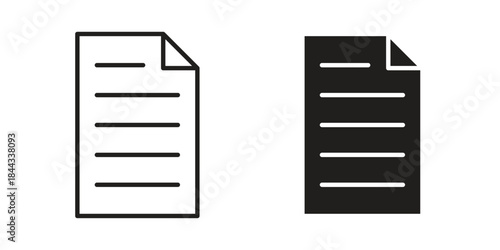 Document icons Symbol, logo illustration. icon concept for web design