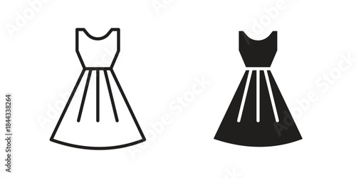 Dress icons Symbol, logo illustration. icon concept for web design