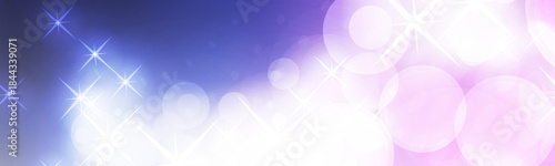 Banner Design Template with Abstract Blurred Colorful Background - Purple, Pink and White Colors, Vivid Wide Scale Multipurpose Creative Vector Design for Web, Greeting Cards, Holiday Events, Posters