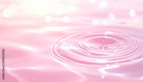 pink water drops