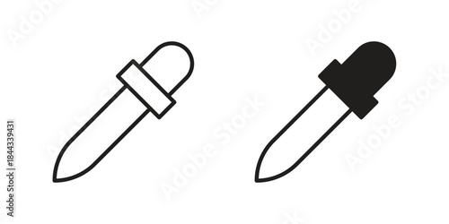 Eye dropper icons Symbol, logo illustration. icon concept for web design