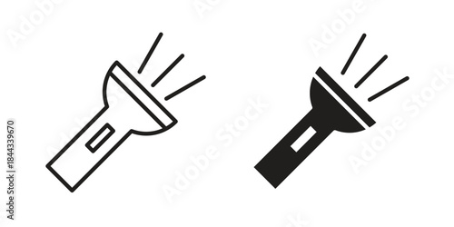 Flashlight icons Symbol, logo illustration. icon concept for web design