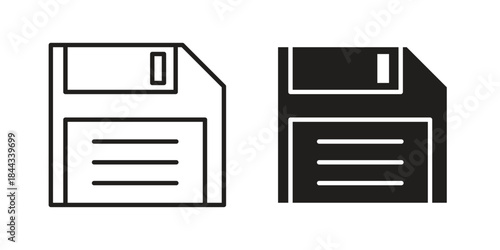 Floppy disk icons Symbol, logo illustration. icon concept for web design