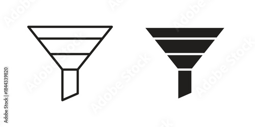 Funnel icons Symbol, logo illustration. icon concept for web design