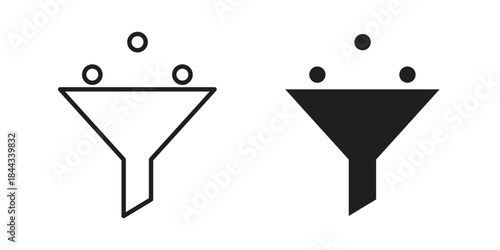 Funnel icons Symbol, logo illustration. icon concept for web design