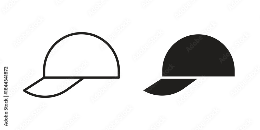Fototapeta premium Hat icons Symbol, logo illustration. icon concept for web design