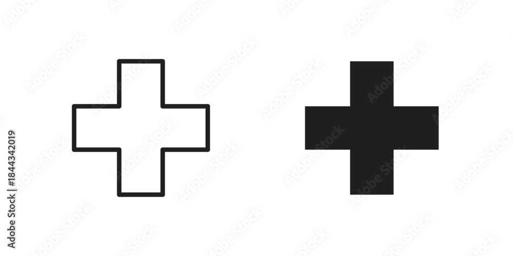 Fototapeta premium Hospital sign icons Symbol, logo illustration. icon concept for web design