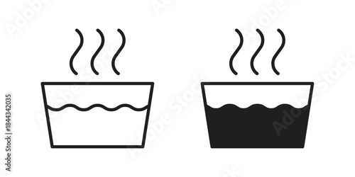Hot Water icons Symbol, logo illustration. icon concept for web design