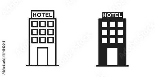 hotel icons Symbol, logo illustration. icon concept for web design