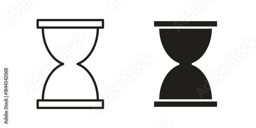 Hourglass icons Symbol, logo illustration. icon concept for web design