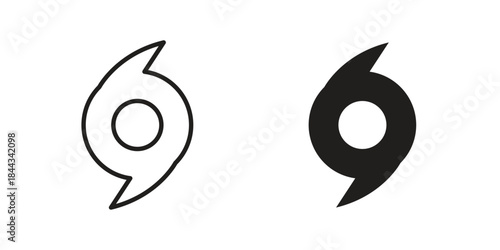 Hurricane icons Symbol, logo illustration. icon concept for web design