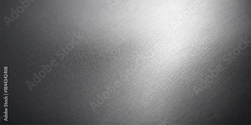 Brushed metal texture background displaying a gray or silver metallic surface pattern, often found on stainless steel or aluminum materials for a shiny design backdrop