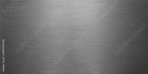 Brushed metal texture background featuring a seamless gray aluminum surface pattern, offering a sleek, shiny, and metallic backdrop illustration for industry design
