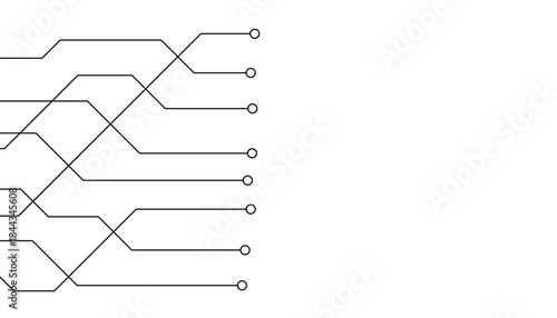 Abstract futuristic circuit board Illustration, Circuit board with various technology elements. Circuit board pattern for technology background. Vector illustration