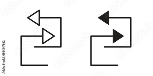 Data transfer icons logo design, Pictogram Icons
