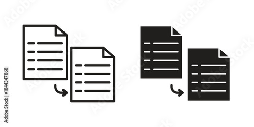 Data transfer icons logo design, Pictogram Icons