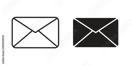 Envelope icons logo design, Pictogram Icons