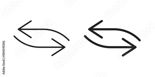 Exchange icons logo design, Pictogram Icons