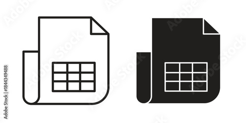 File invoice icons logo design, Pictogram Icons