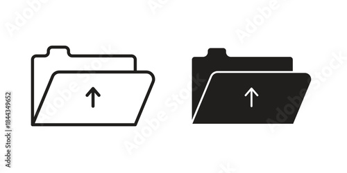 Folder upload icons logo design, Pictogram Icons