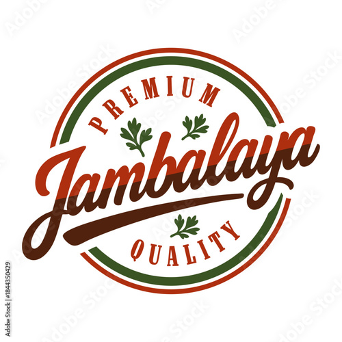 Jambalaya logo vector illustration