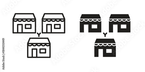 Franchise icons logo design, Pictogram Icons