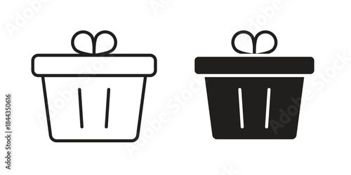 Gift icons logo design, Pictogram Icons