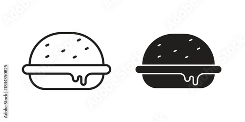 Hamburger icons logo design, Pictogram Icons