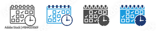 planning icon sheet multiple style