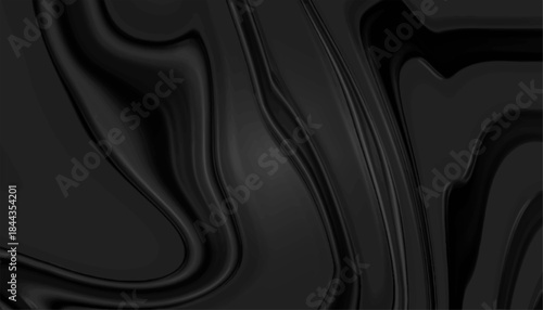 Abstract Black Fluid Texture Design