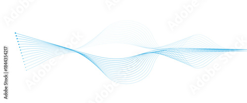 Vector modern  network technology web background in wavy style png..