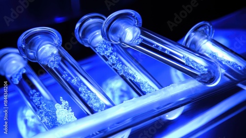 Wallpaper Mural Electrophoresis Gel Tank with DNA Fragments in a Laboratory Torontodigital.ca