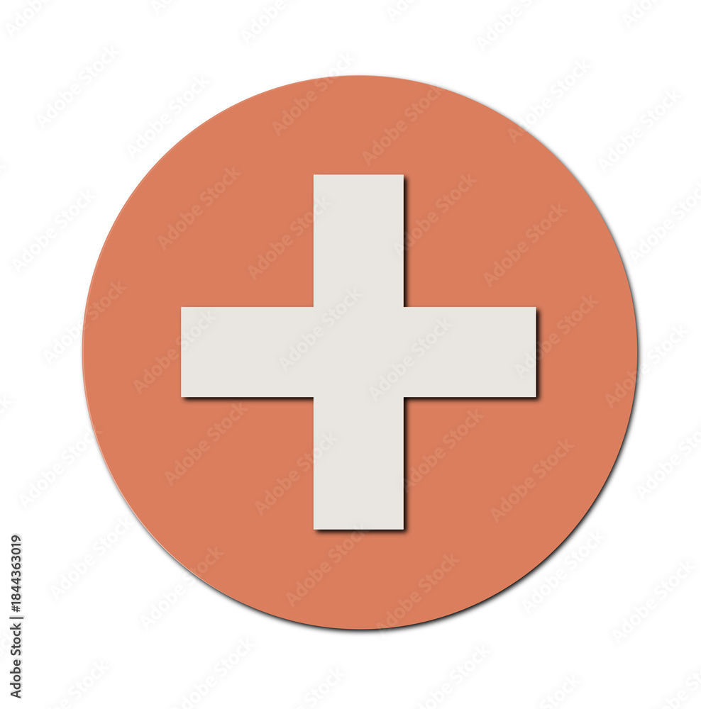 Fototapeta premium Add New Action Button Icon