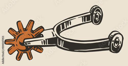 Classic western spur design