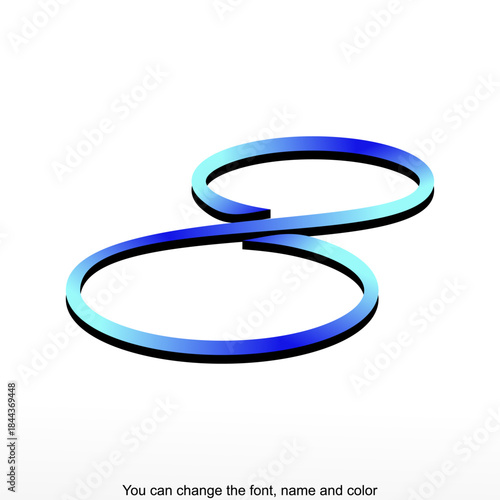 Infinity Blue Logo Template Design Vector