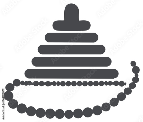 Stacking Ring Toy with Beads