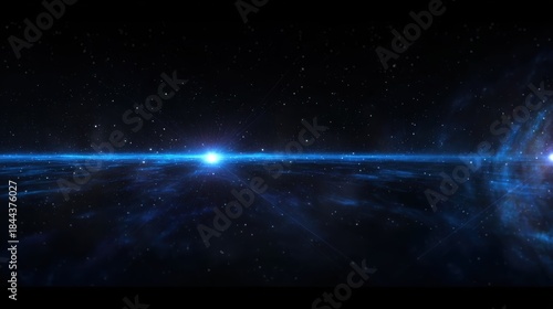 360-degree equirectangular projection space background, suitable for virtual reality, panoramic experiences, or cosmic theme designs.
