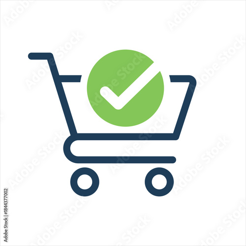shopping cart icon logo, logo design elements, bold lines, memorable, simple logo, graphic elements.