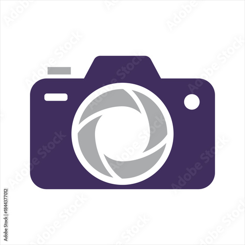 camera icon logo, logo design elements, bold lines, memorable, simple logo.