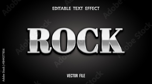 Chrome Metal Silver Editable Text Effect