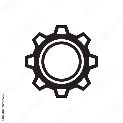  Vector  Cogwheel or gears and cogs blank icon