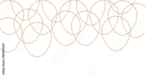 golden necklace isolated on white background