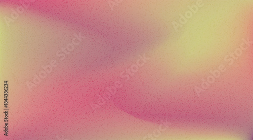 Vector illustration of soft colorful gradient background with smooth color transitions with trendy retro grain texture